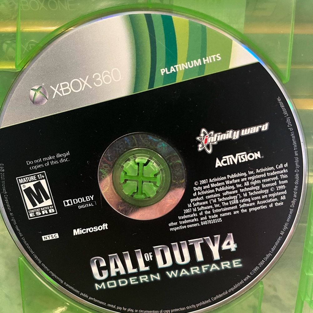 Call of Duty 4: Modern Warfare for Xbox 360 - Black Disc